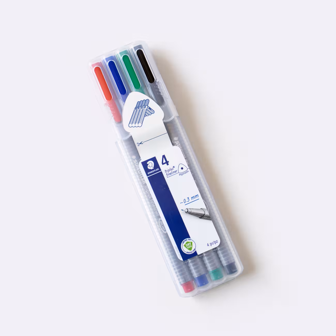 بسته 4 رنگ روان نویس نوک نمدی استدلر (STAEDTLER)