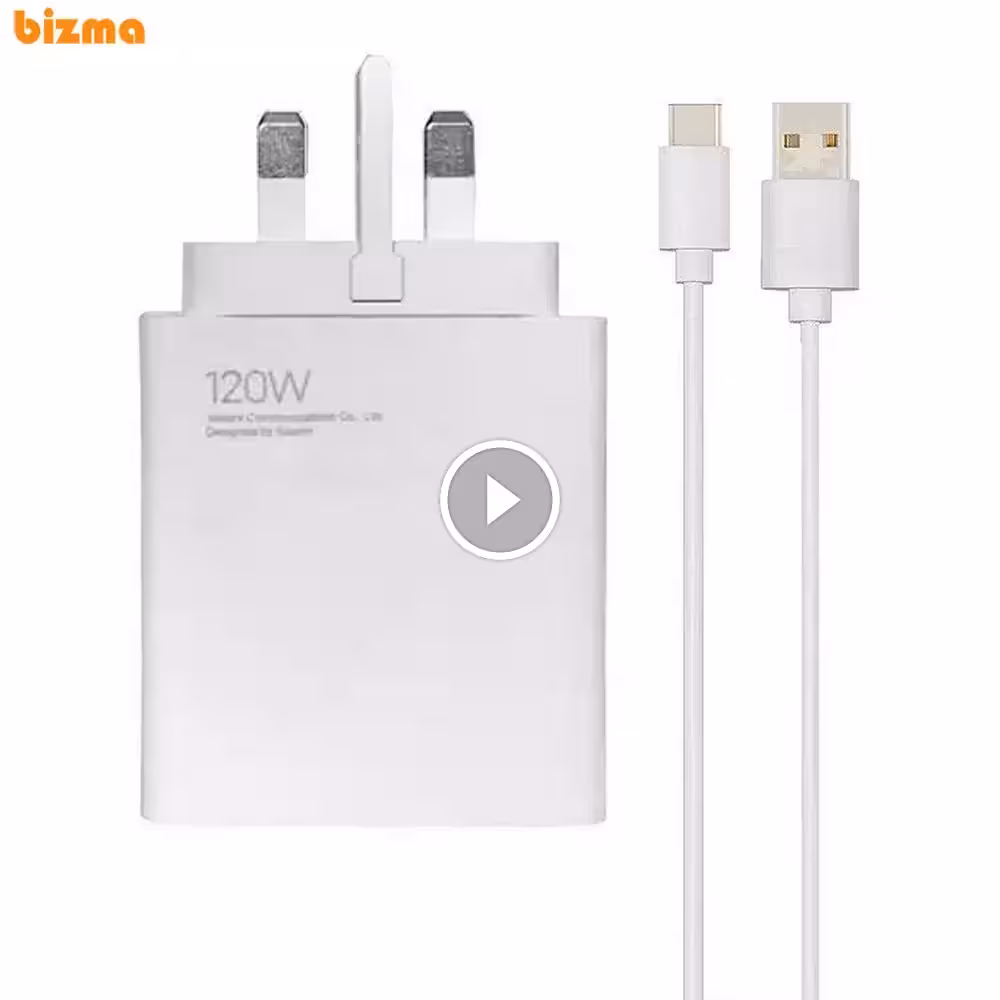 شارژر دیواری شیائومی 120W مدل TURBO FAST به همراه کابل تبدیل USB-C