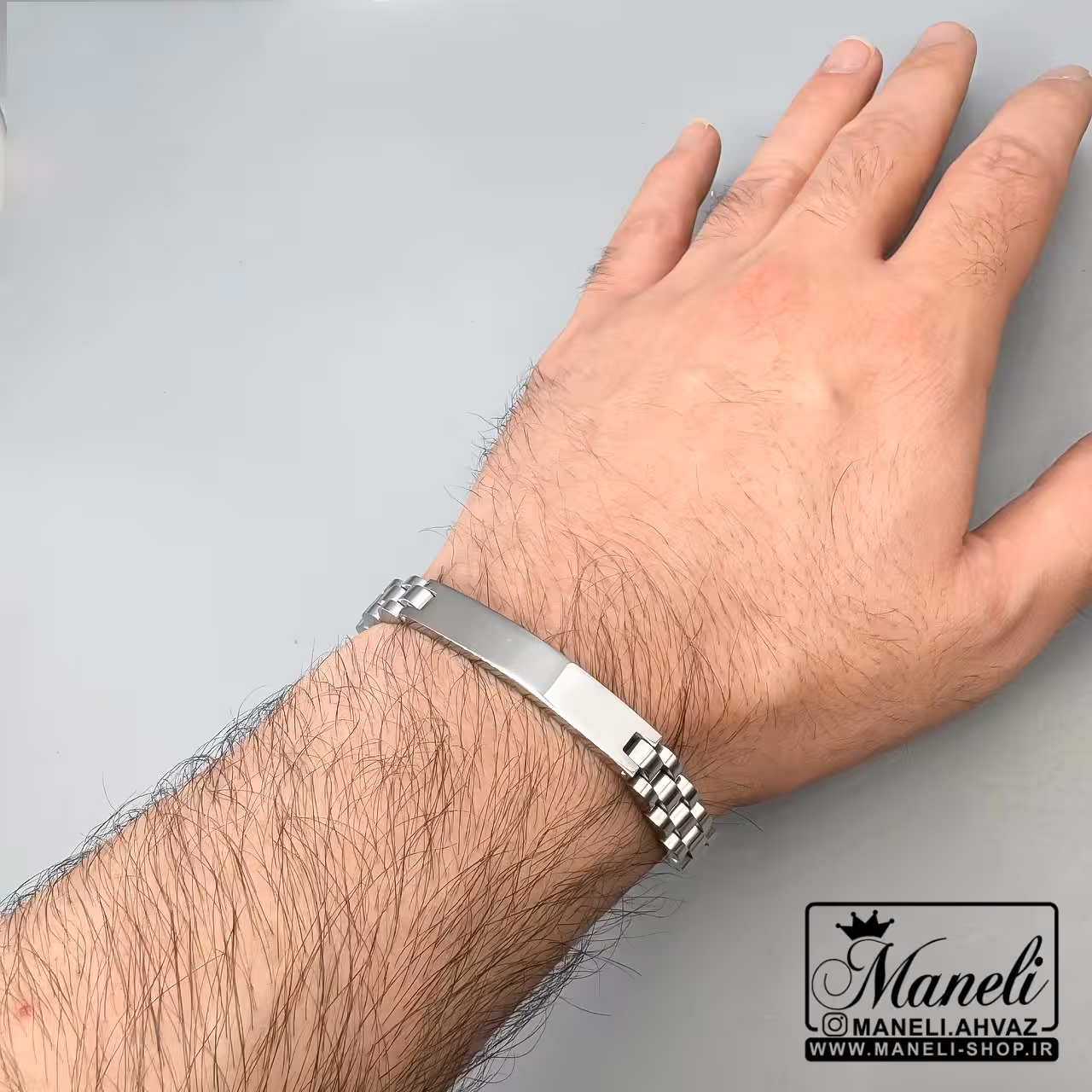 دستبند رولکس سیلور رنگ ثابت قابل کوتاه شدن|14040542