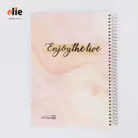 دفتر 100 برگ سیمی ایمان جلد سخت وزیری طرح 3