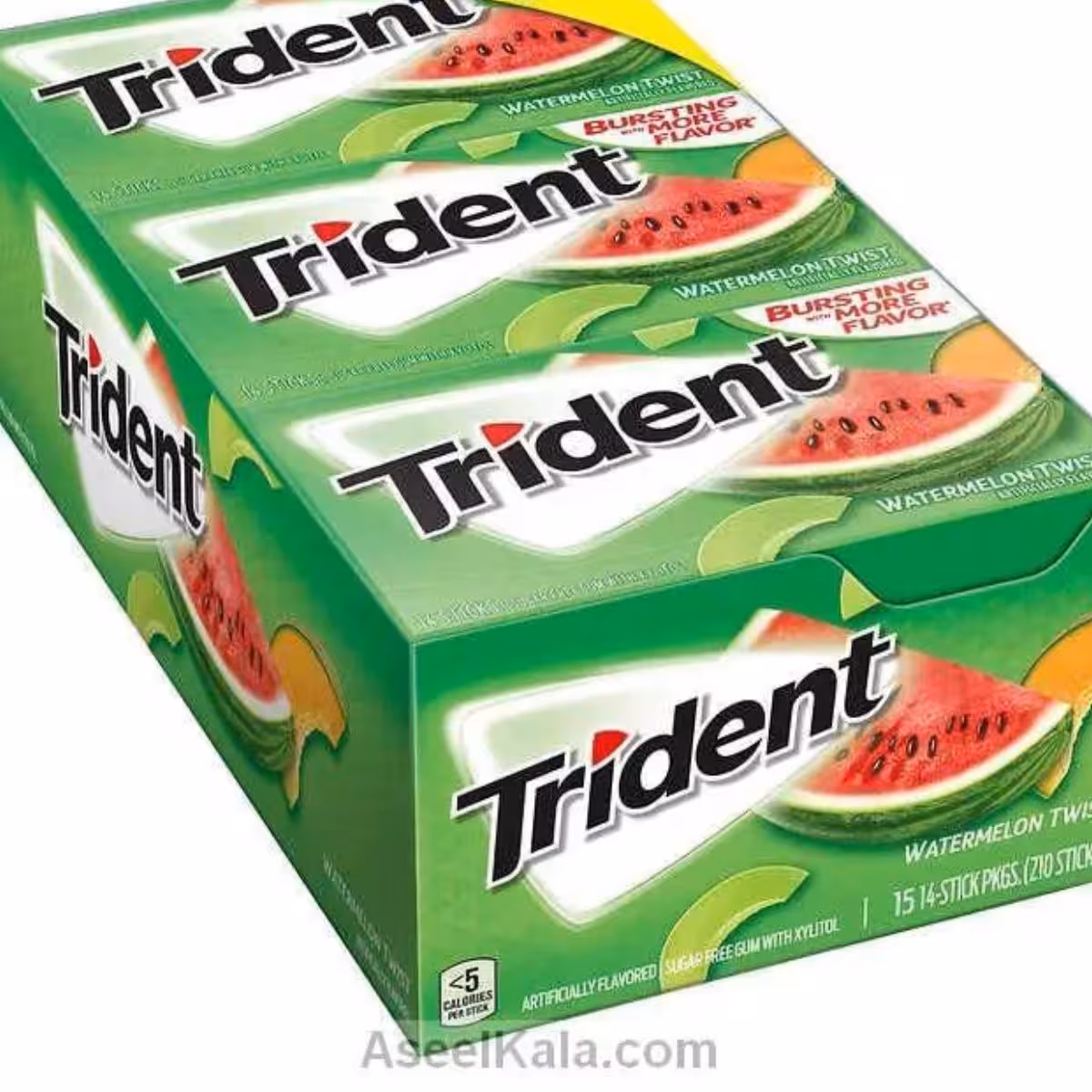 آدامس تریدنت هندوانه و طالبی بسته 12 عددی