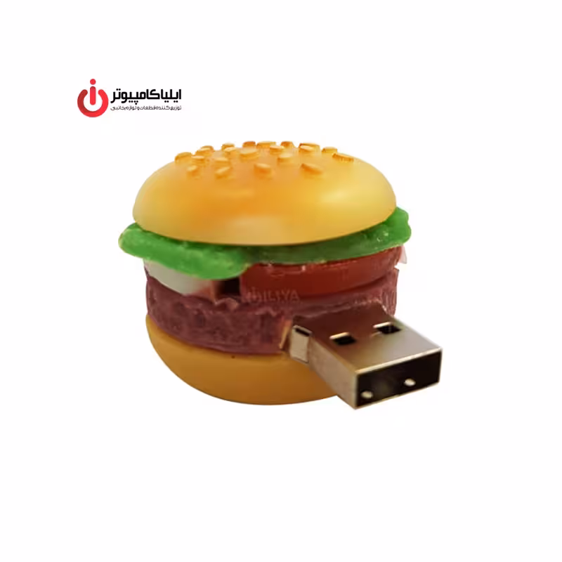 فلش مموری عروسکی کینگ فست مدل FA-10 طرح همبرگر ظرفیت 32 گیگابایت