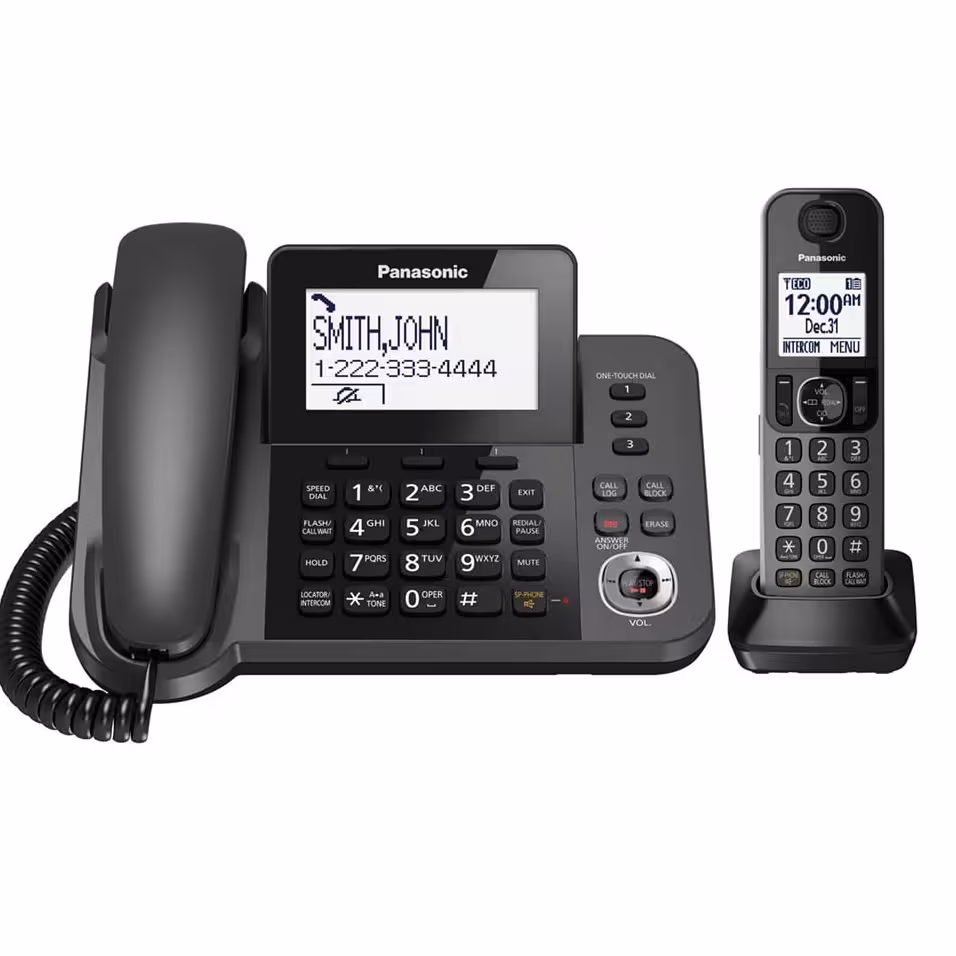 تلفن رومیزی پاناسونیک ثابت بی سیم مدل KX-TGF350C