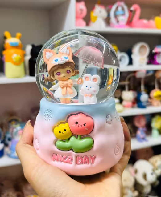 گوی موزیکال سه بعدی دخترچتردار2