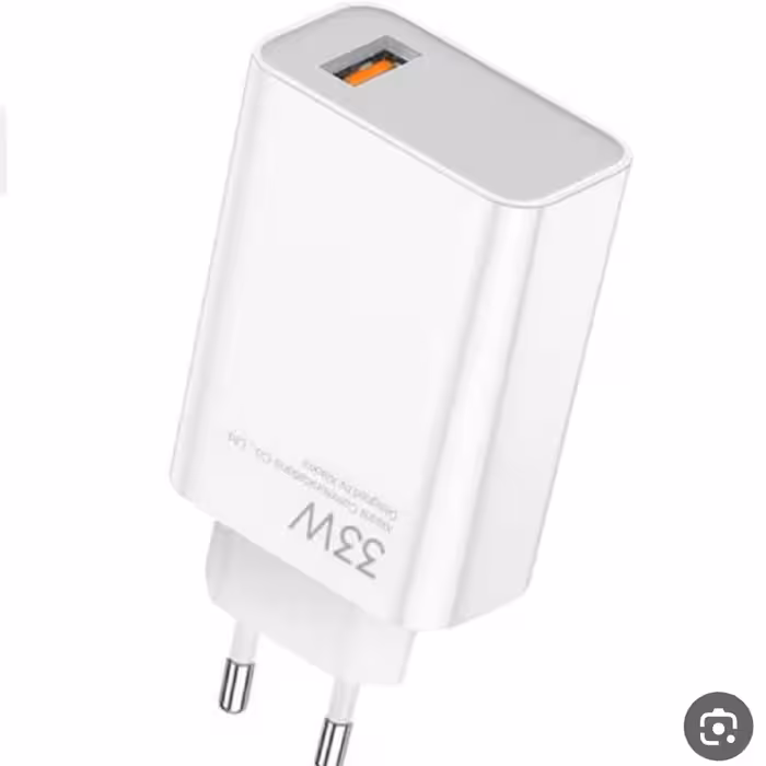 اداپتور دیواری شارژ سریع 33 واتی شیائومی   با استاندارد ce
