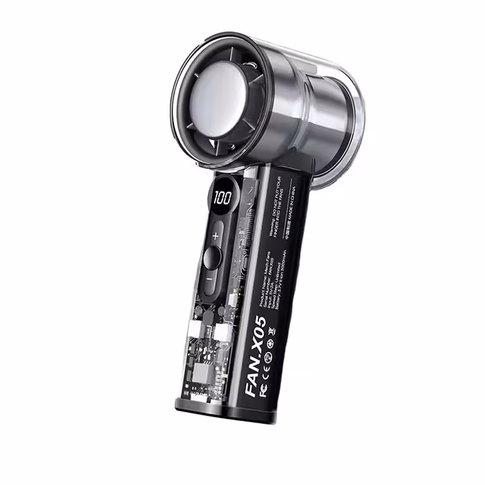 پنکه دستی شارژی مجنتیک X05 با نمایشگر دیجیتال و خنک‌کننده یخی - ایپکی