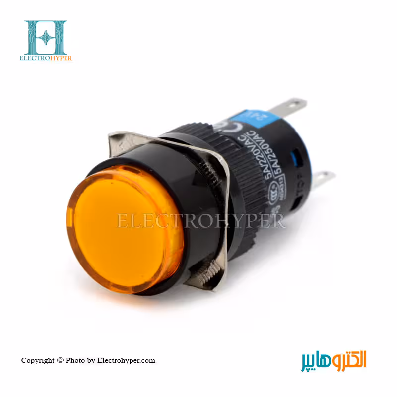 کلید چراغدار صنعتی گرد