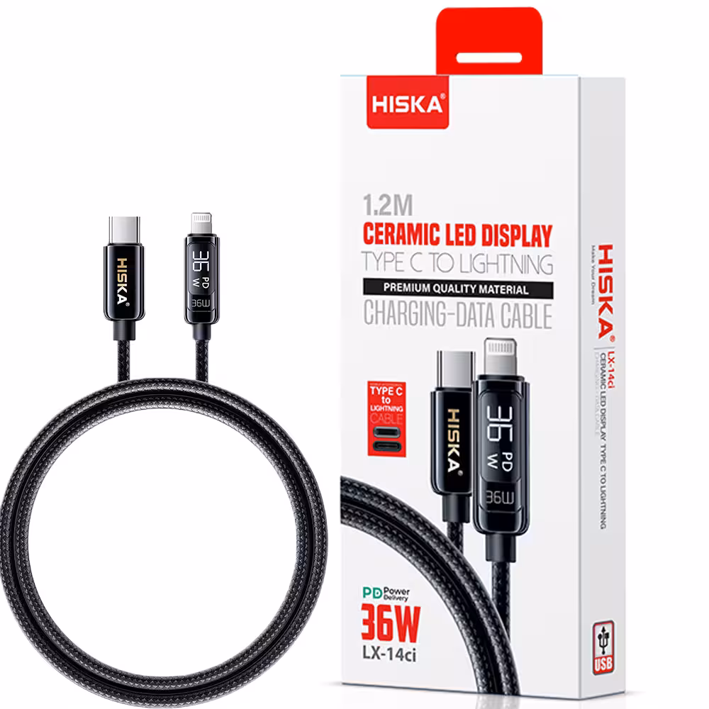 کابل شارژ HISKA LX14CI IPHONE PD