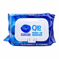دستمال مرطوب پاک کننده آرایش دافی مدل Q10 (طرح میوه بلوبری) بسته 50 عددی