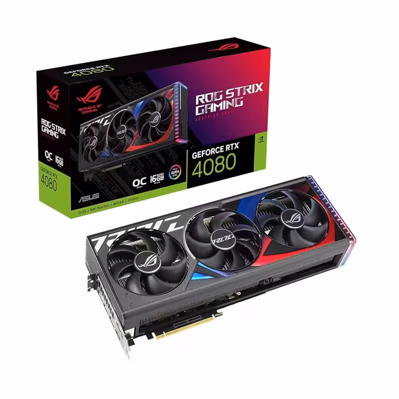 کارت گرافیک ایسوس مدل  RTX4080-16GB-GDDR6X-OC Edition-ROG STRIX