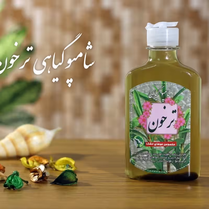 شامپو گیاهی ترخون برکت (بهبود گردش خون در پوست سر)(مناسب موهای معمولی) | amazonchi