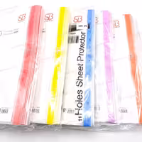 کاور A4 سوپربایند 50 میکرون لبه رنگی بسته 100 عددی