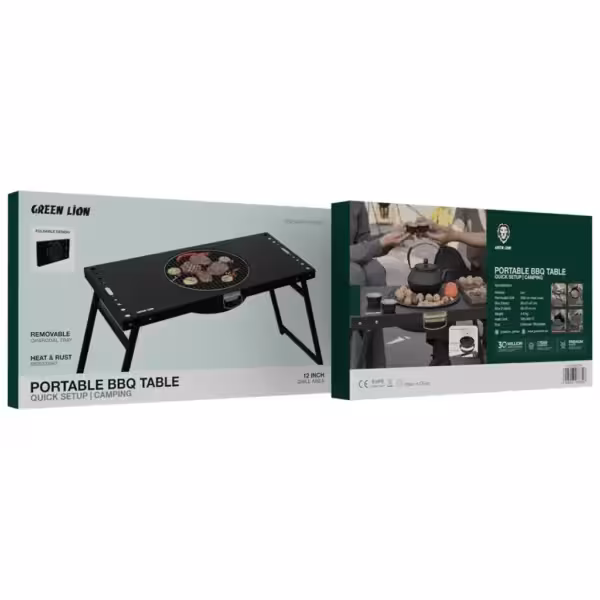 اجاق گاز کمپینگ تاشو گرین لاین مدل Portable BBQ Camping Table