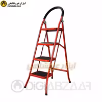 نردبان 4 پله فولاد پله