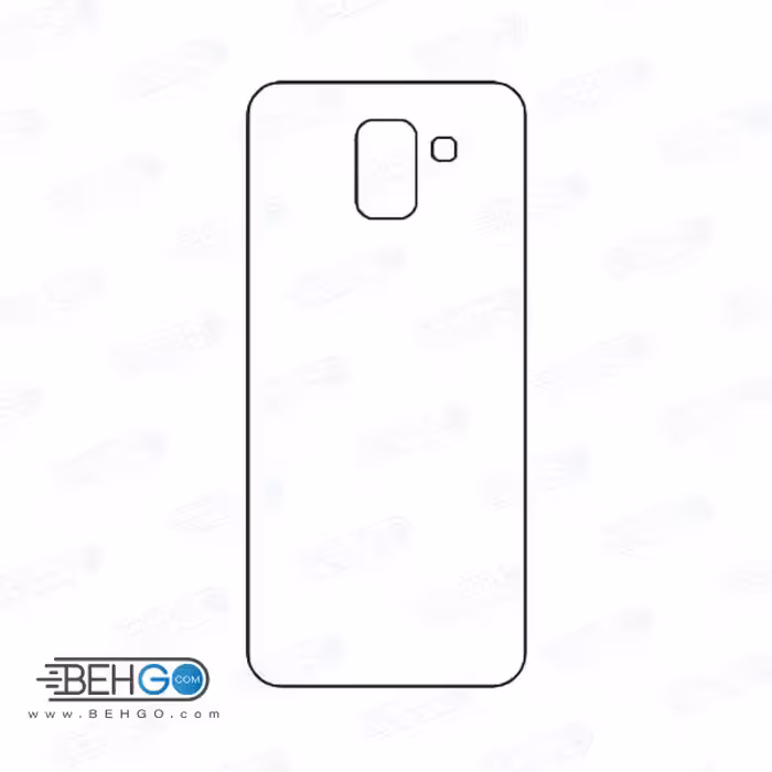 برچسب پشت جی 6 سامسونگ محافظ پشت رنگی و اکلیلی گوشی Samsung Galaxy J6 Back Protector