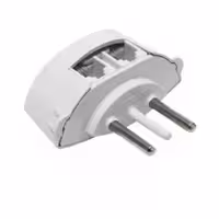 سه شاخه تلفن دو سوکت 