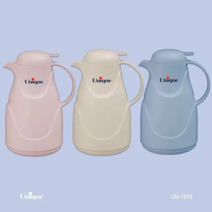 فلاسک 1 لیتر رنگی شیشه صورتی یونیک کد un-1915