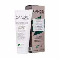 شامپو کراتینه کاندید مناسب مو کراتینه و آسیب دیده 200 میلی لیتر Candid Keratin Shampoo 200 Ml
