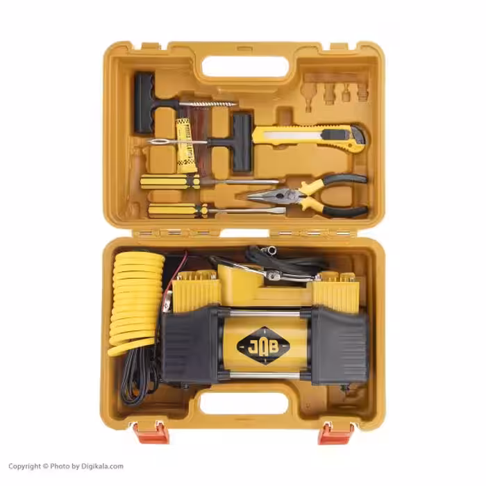 مجموعه 18 عددی کمپرسور باد فندکی جاب مدل  6611