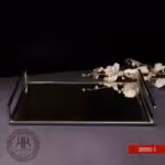 RAFI رافی  سینی مستطیل فریم ساده نقره ای  300351SILVER