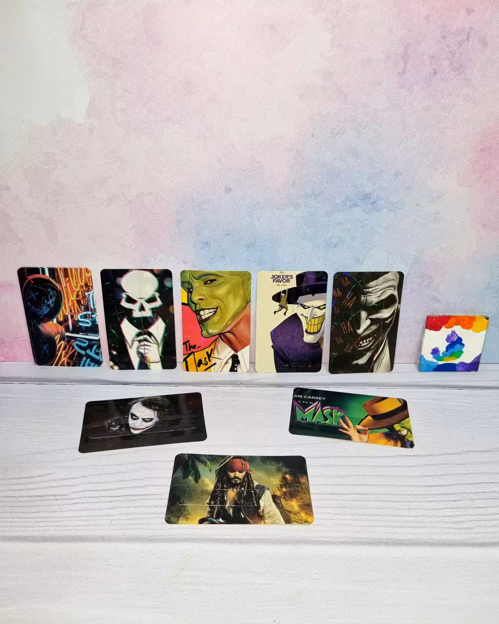 برچسب کارت استیکر کارت بانکی مترو اتوبوس اکلیلی سه بعدی طرح جوکر