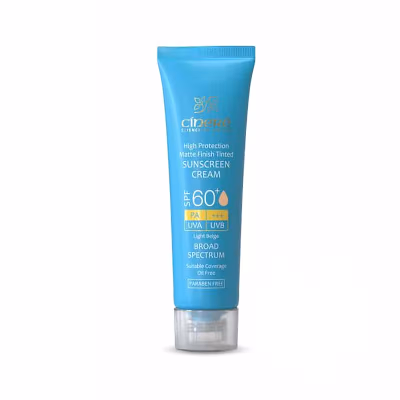 کرم ضد آفتاب رنگی SPF60  سینره (بژ روشن)