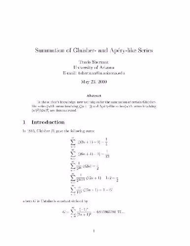 خرید و دانلود نسخه کامل کتاب Symbolic summation of Apery series (damaged)