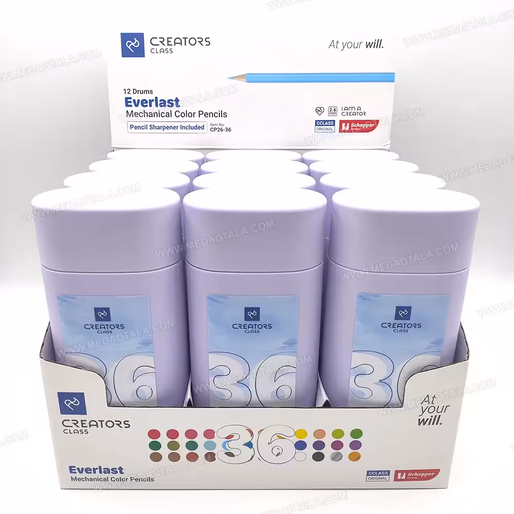 مداد رنگی مکانیکی (اتودی) 36 رنگ سی کلاس