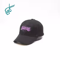 خرید کلاه نقابدار بیسبالی كتان 3930 گلدوزي LAKERS بنفش کد 2815801 - ردگل