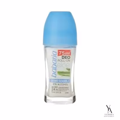 رول ضدتعریق درمو سنسیبل باباریا BABARIA حاوی آلوورا حجم 75 میل