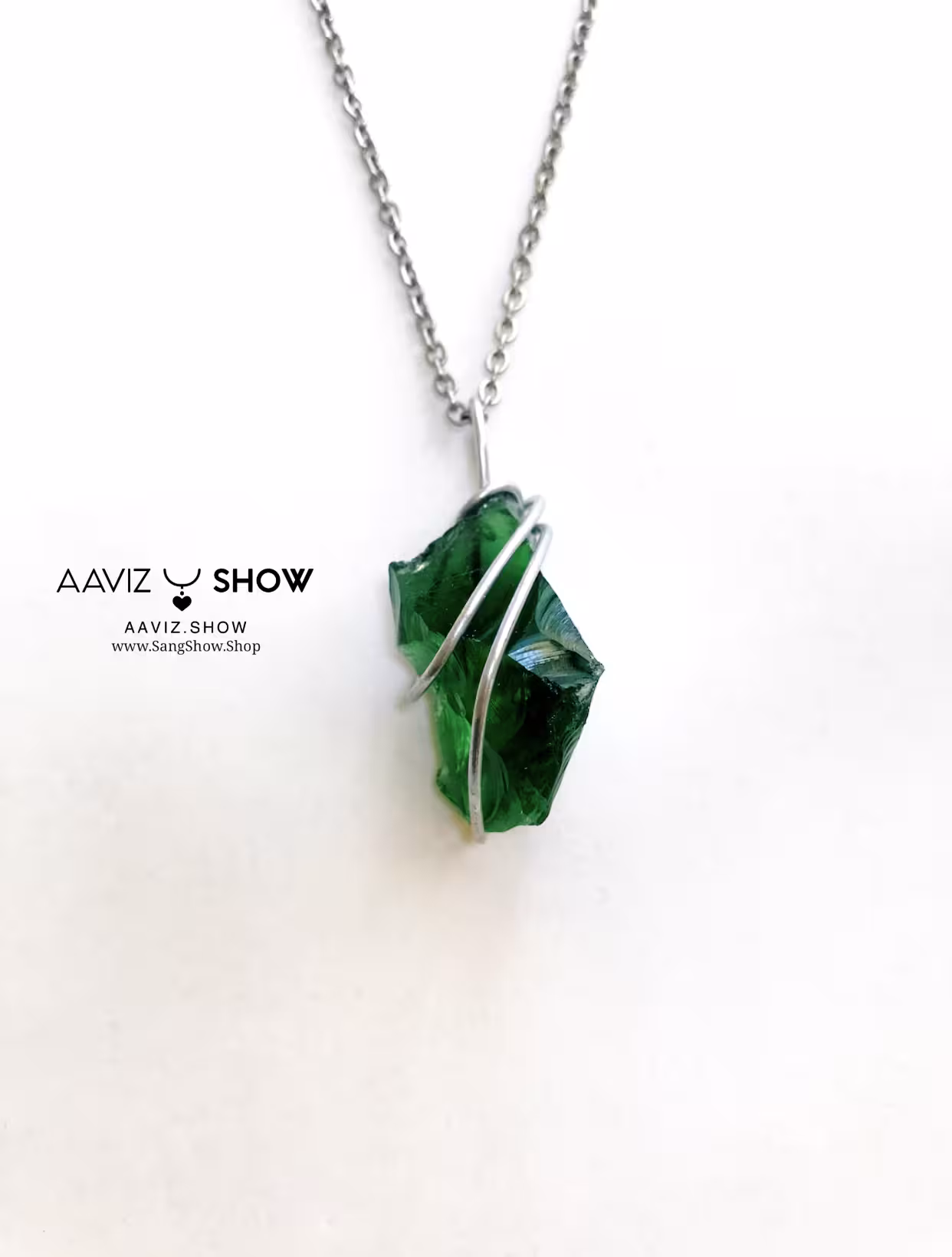 گردنبند ابسیدین سبز A069