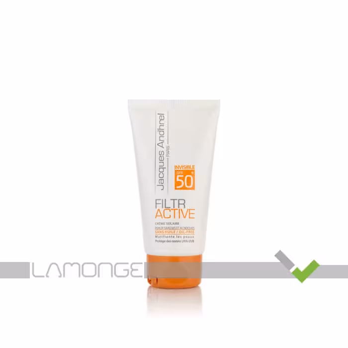 کرم ضد آفتاب SPF50 بی رنگ مناسب پوست چرب و مستعد آکنه ژاک آندرل پاریس حجم 50 میلی لیتر