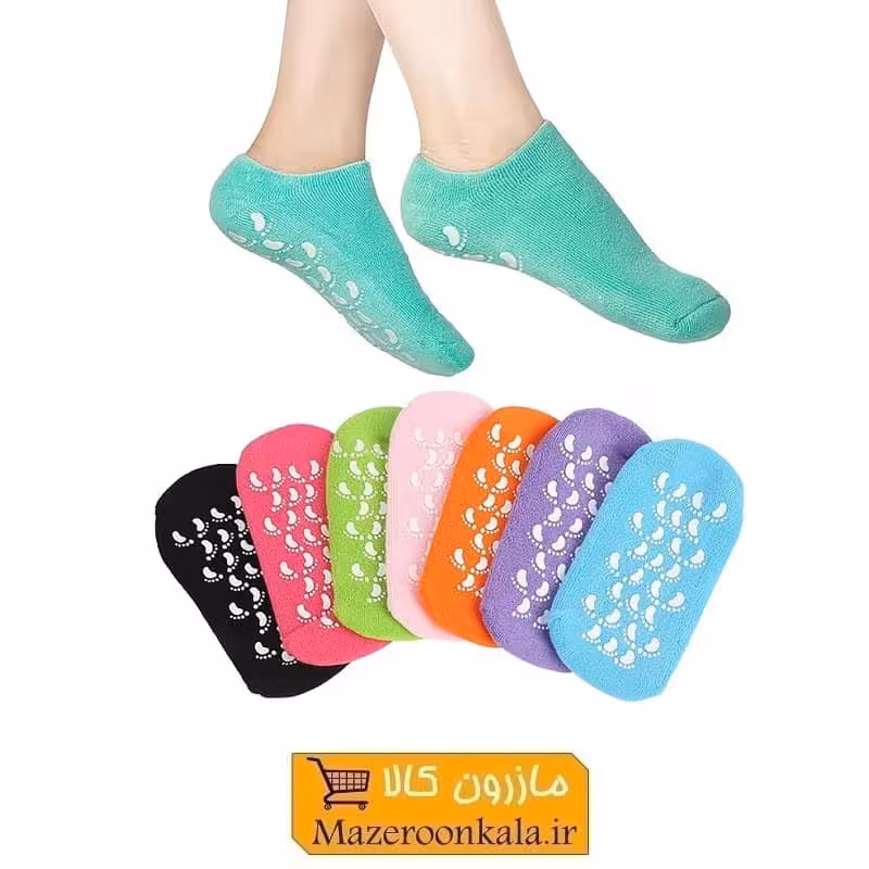 جوراب طبی سیلیکونی نرم کننده و رفع ترک پا SOO-027