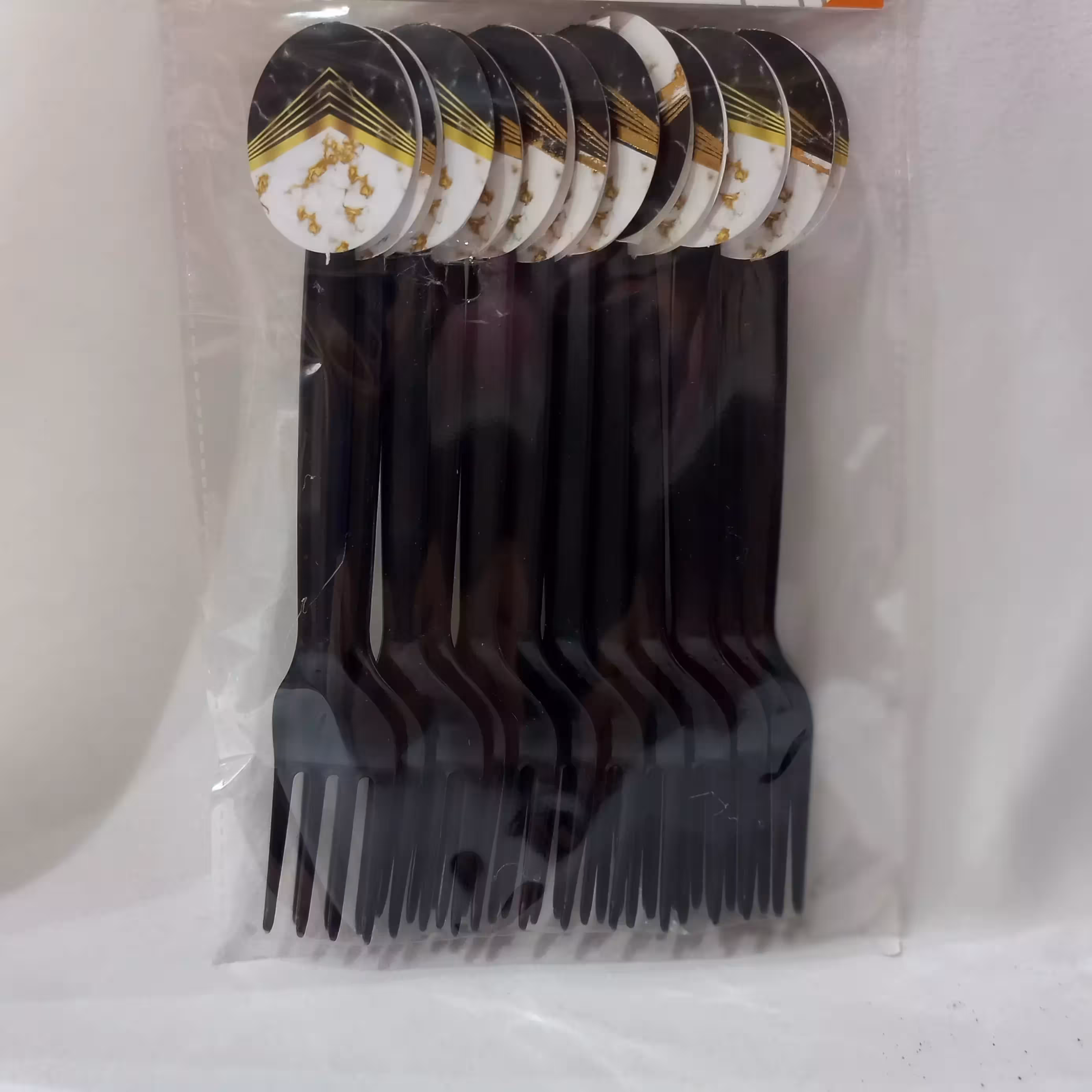 تم تولد چنگال تم گرانیت  مشکی(پک 10عددی)