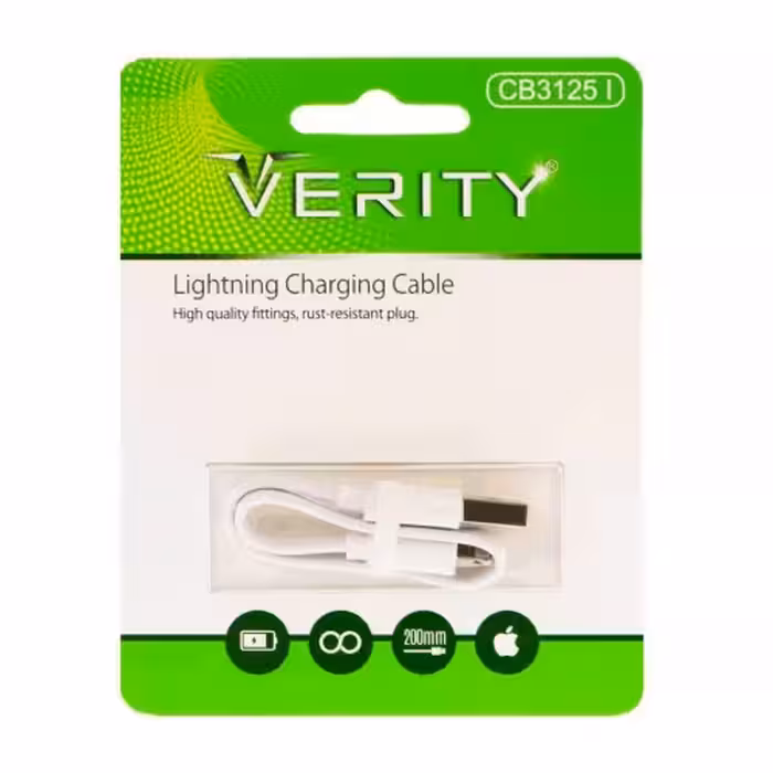 کابل شارژ پاوربانک آیفون VERITY مدل CB3125 I