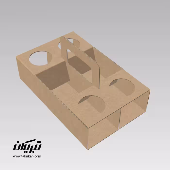 فایل قالب تیغ جعبه حمل لیوان