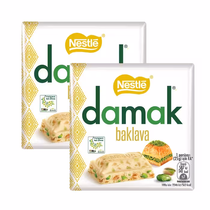 شکلات باقلوا داماک - 60 گرم بسته 2 عددی