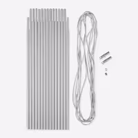 میله یدک فورکلاز – تیرک چادر آلومنیومی Quechua Aluminum Hoop KIT – 4.5 Metres Ø 8.5 mm – 14 X 32.5 cm Rods