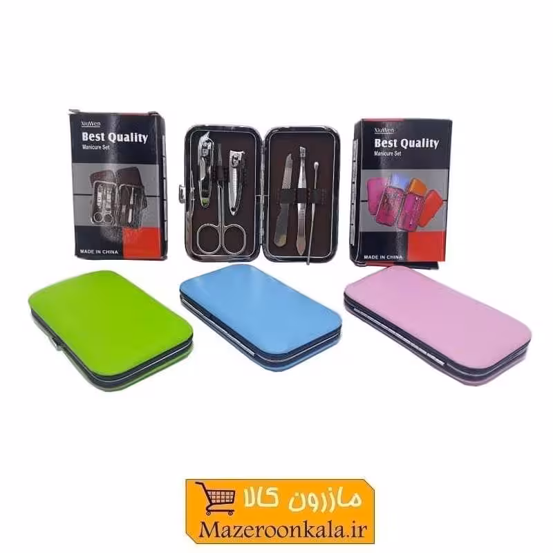 ست ناخن گیر و مانیکور 6 تکه جعبه رنگی ZMC-001