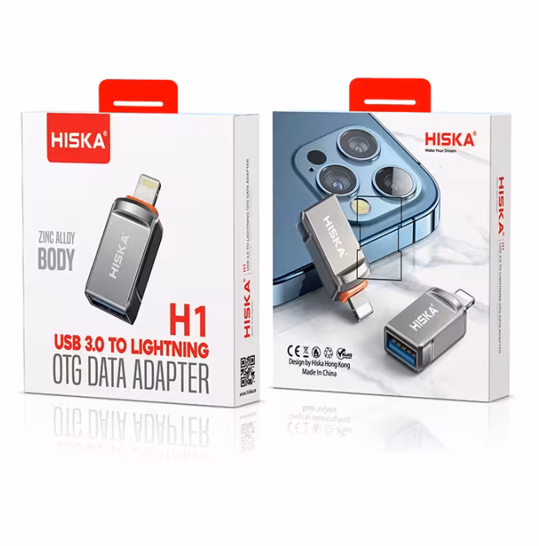 مبدل USB 3.0 OTG به لایتنینگ هیسکا