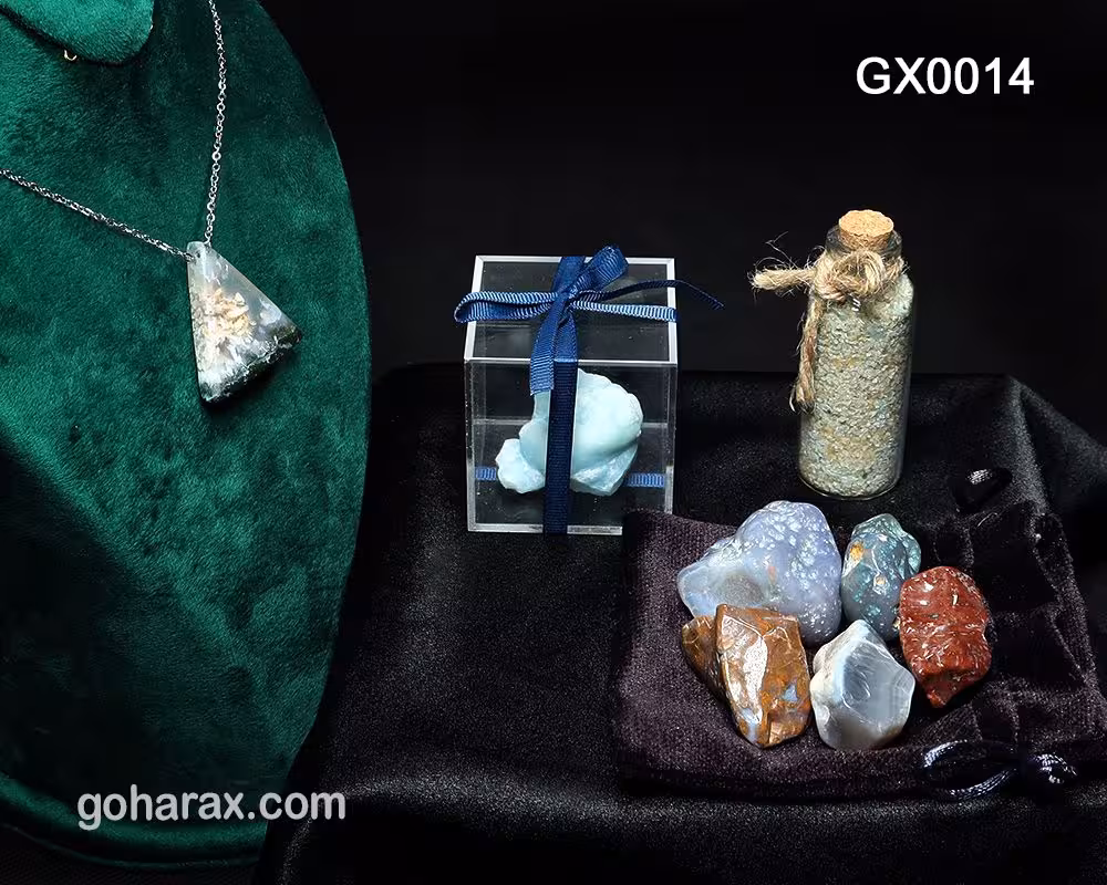 پک هدیه سنگ های زینتی و جواهرات