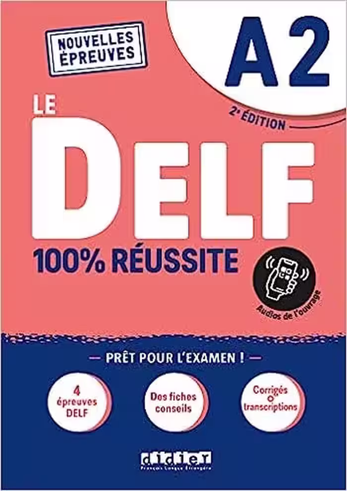 کتاب DELF A2 100% réussite 2nd ( چاپ رنگی )