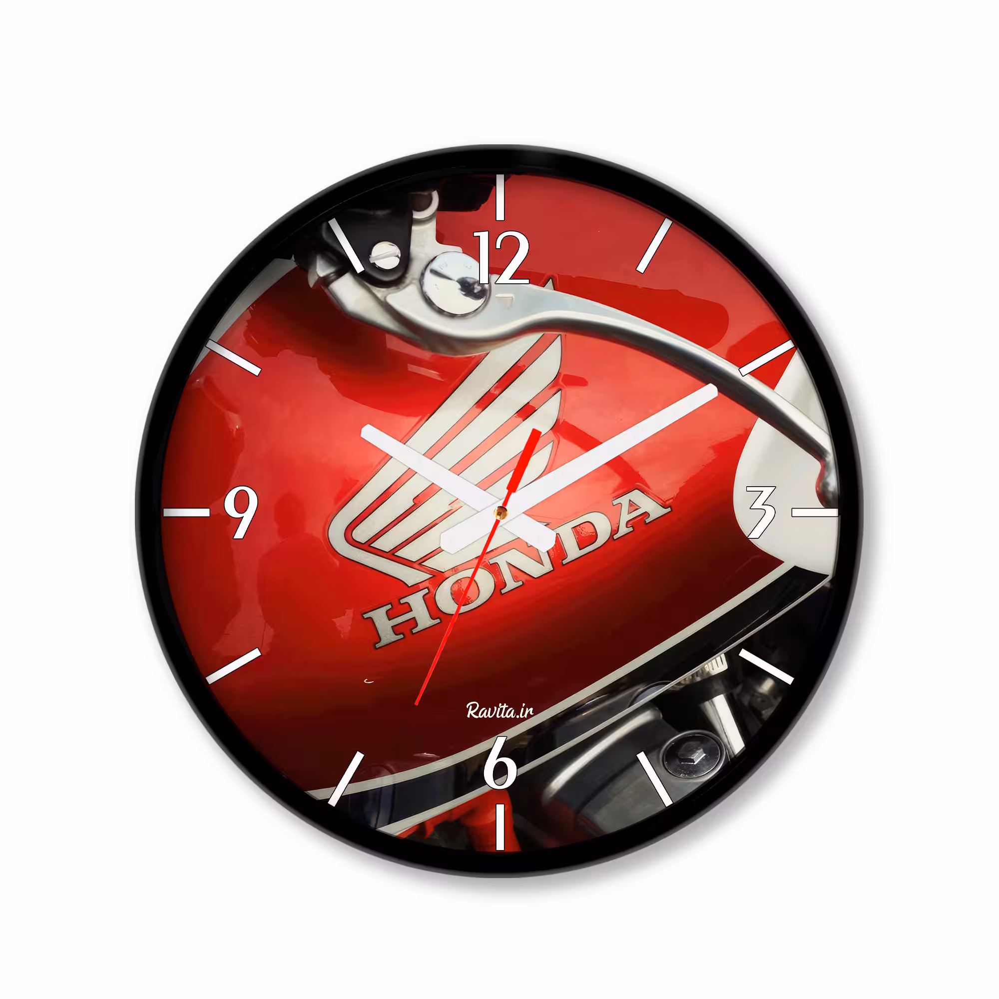 ساعت دیواری کوچک راویتا طرح موتور هوندا Honda CB 1300 کد 3697