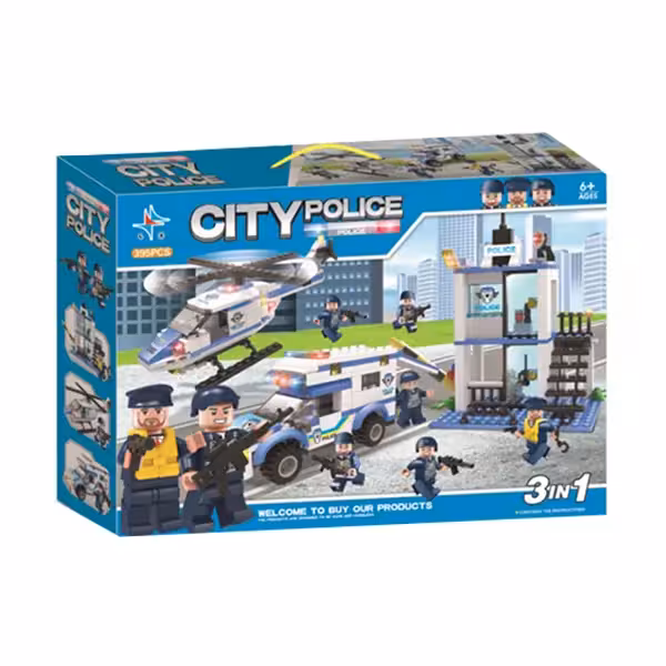 ساختنی لگو شهر پلیس برند LX کد LX-A337 مجموعه 395 قطعه