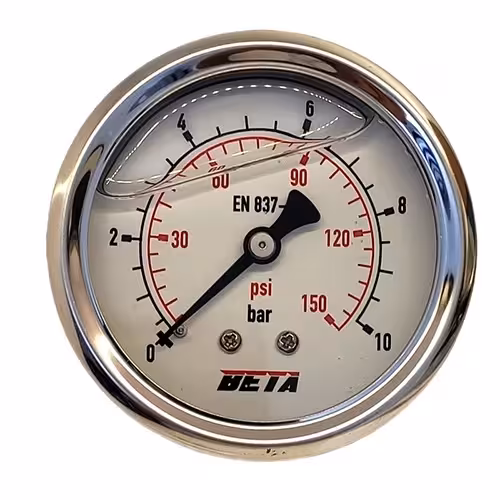 گیج فشار صفحه 6 سانت روغنی 10 بار تابلویی