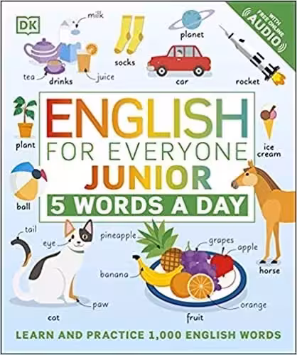 انگلیش فور اوری وان جونیور | کتاب انگلیسی English for Everyone Junior 5 words a day