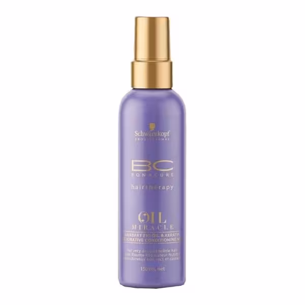 اسپری نرم کننده مو بناکور شوارتسکف حجم 150 میل Schwarzkopf Bc Bonacure Hairtherapy Oil Miracle Barbary Fig Oil And Keratin Restorative Conditioning