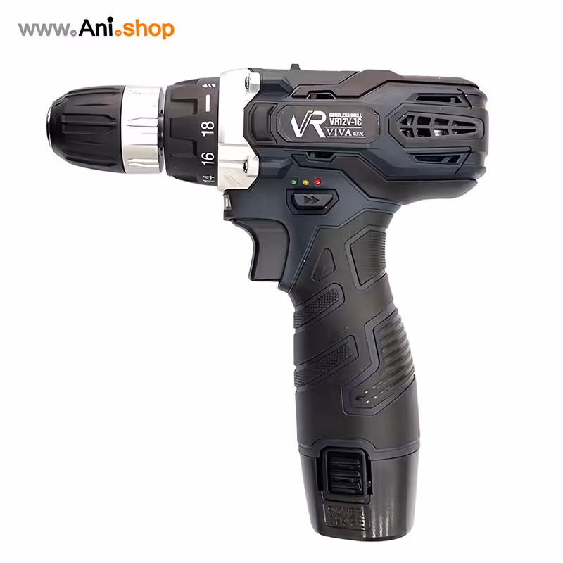 دریل شارژی ویوارکس VR12V-1C تک باتری بدون لوازم اضافی