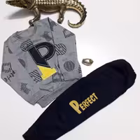 بلوز و شلوار p 45 بلوز طوسی شلوار سورمه ای