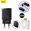 شارژر دیواری فست شارژ بیسوس Baseus Compact Quick Charger U C PD QC CCCP20UE CCXJ-B01 EU توان 20 وات
